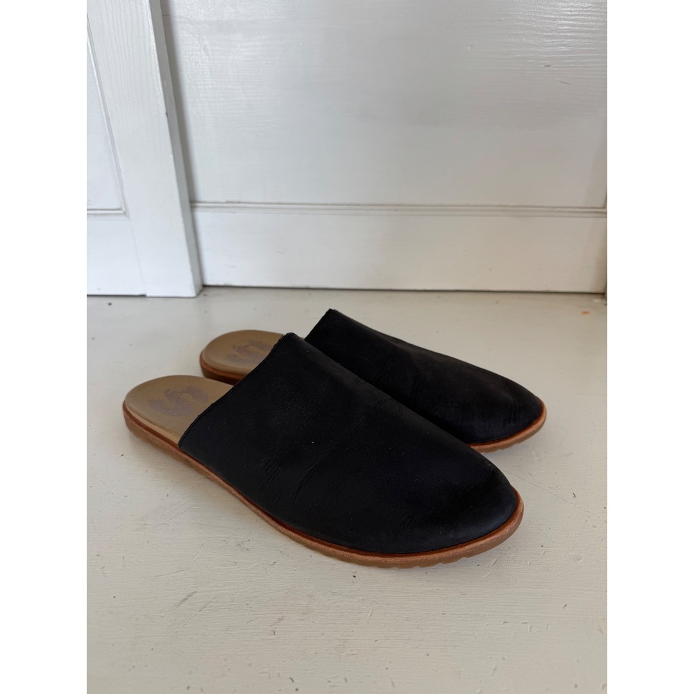 Sorel black Ella mules size‎ 10.5